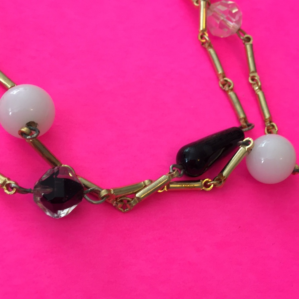 Amazing vintage glass bead necklace givency - Picture 4 of 4